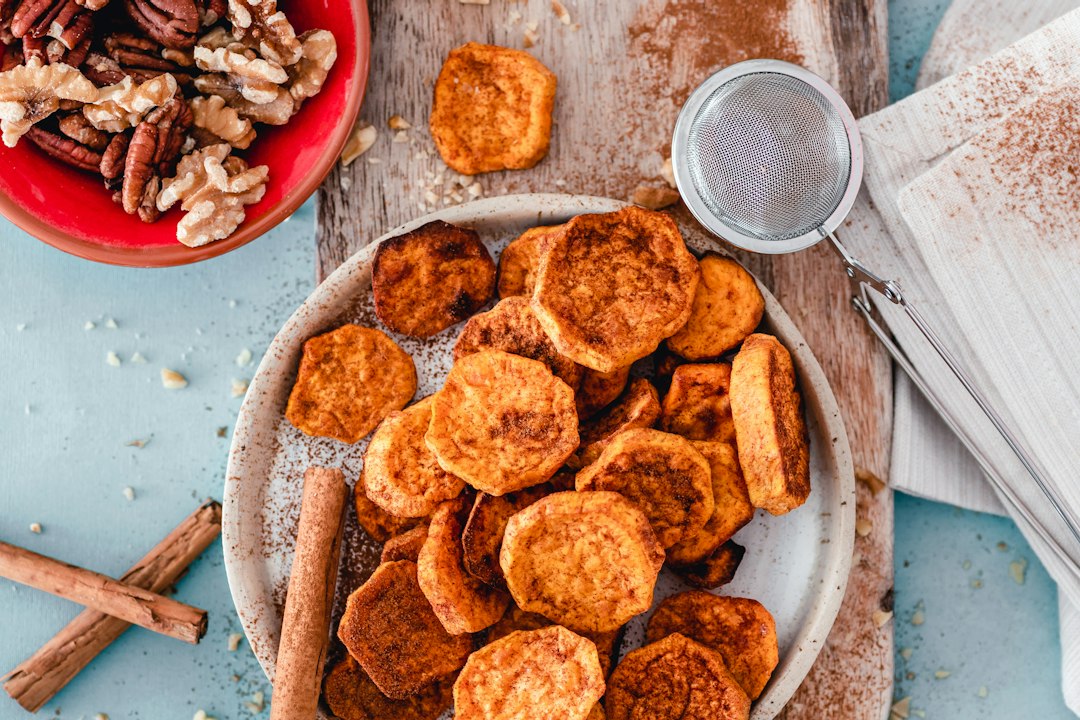 Cinnamon Roasted Sweet Potato Slices