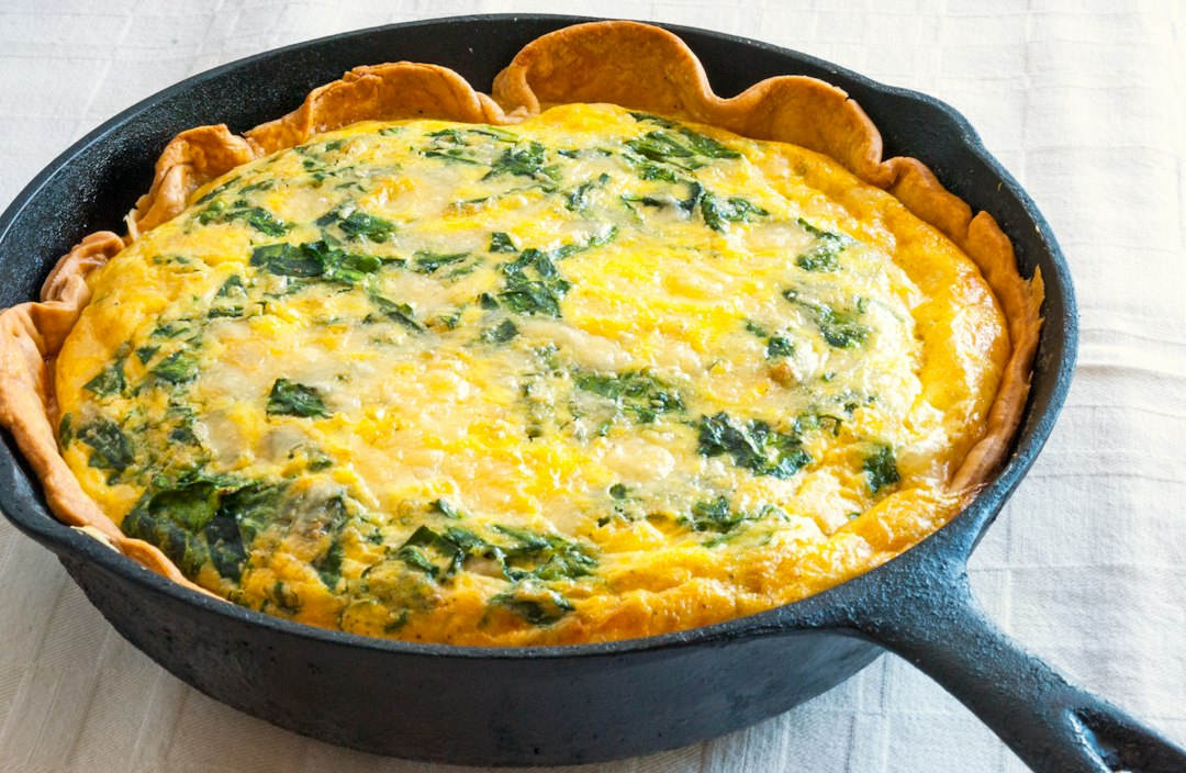 Cottage Cheese Spinach Egg Bake