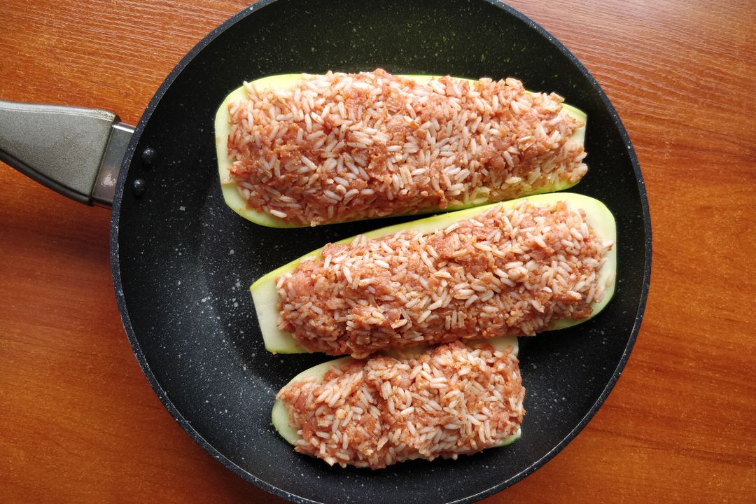 Parmesan Turkey Zucchini Boats